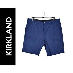 Kirkland Blue Men's Size 40 Flat Front Casual Outdoor Chinos Shorts